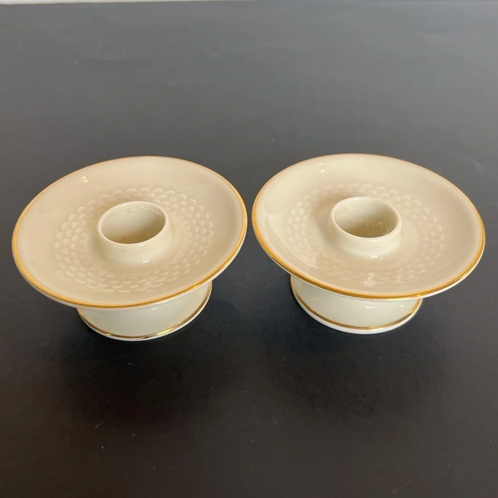 Vintage Pair Thomas Rosenthal Candle Holders Germany